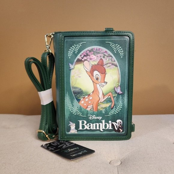 Loungefly Disney Bambi Classic Story Book Convertible Backpack Crossbody Bag NEW - Picture 14 of 14
